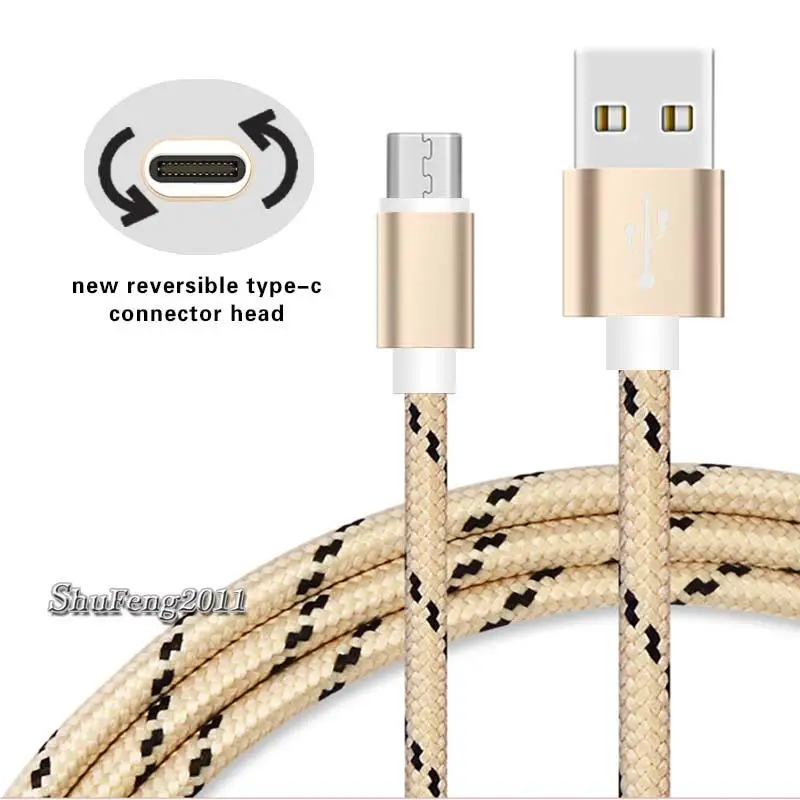 0,2 м короткий 2 м длинный USB type c кабель 2A Быстрая зарядка USB кабель для передачи данных USB-C для honor V20 10 9 Letv LeEco Le Pro 3/Le 2X520/Le Max2 - Цвет: Золотой