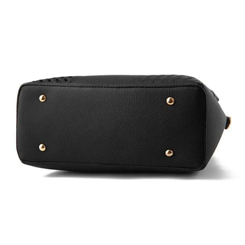  Fashion Women Handbags Tassel PU Leather Totes Bag Top-handle Embroidery Crossbody Bag Shoulder Bag - 32963646581