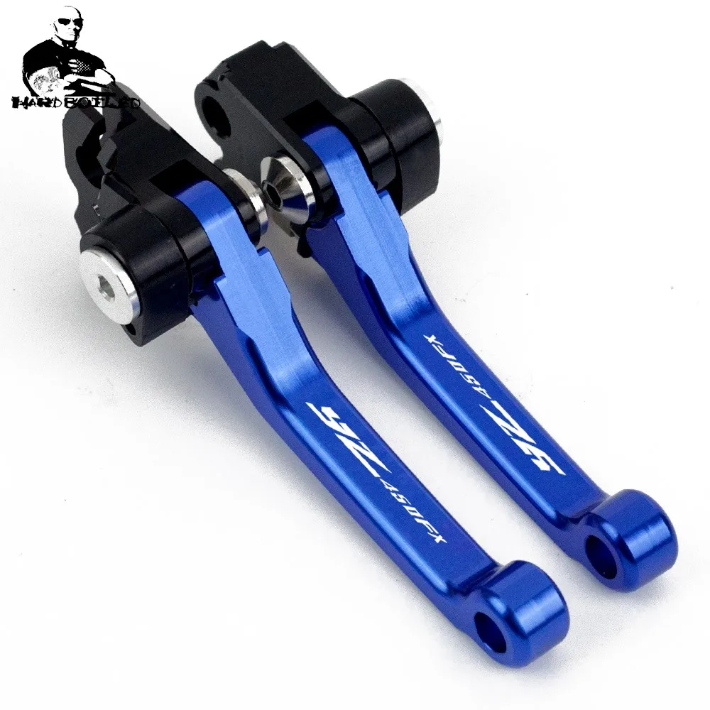 YZ450FX сцепные рычаги с ЧПУ для YAMAHA YZ 450FX 450 FX мотоцикл Кроссовый яма тормозные рычаги для мотоцикла сцепные рычаги - Цвет: Синий