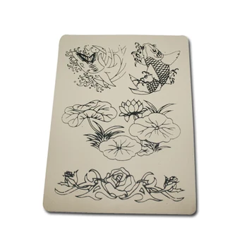 

YILONG 5 pcs Make up Practice Skin Professional Cosmetic Permanent Makeup lotus Tattoo Practice Skin for Tattoo free shipping