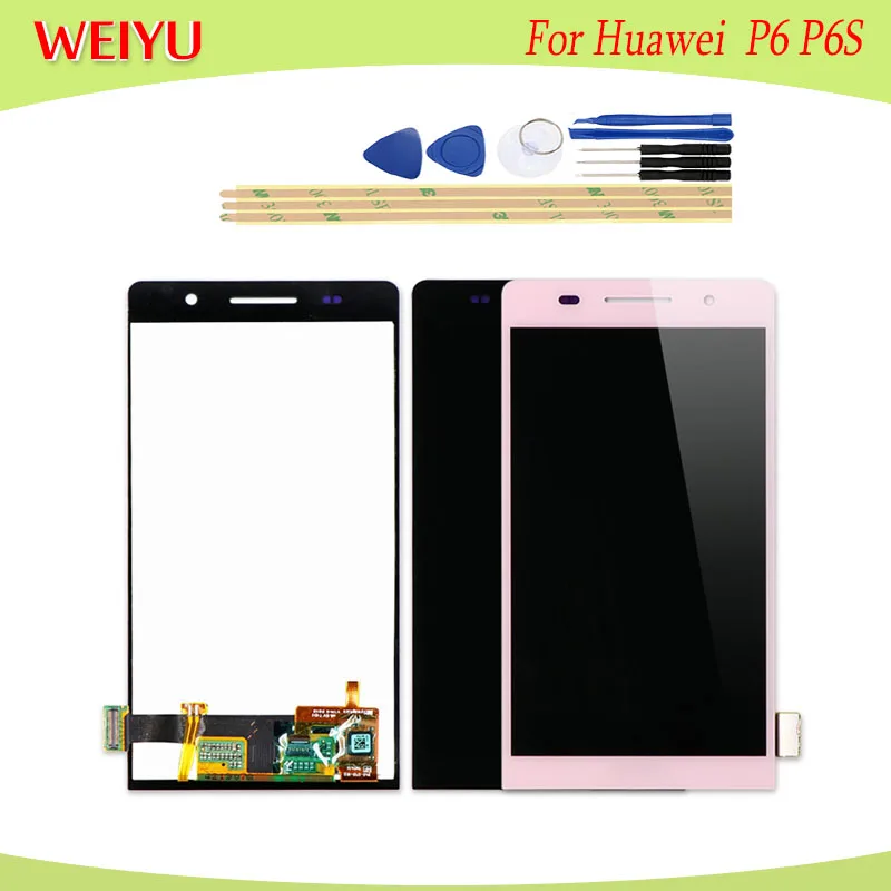 ЖК-дисплей и сенсорный экран WEIYU для Huawei P6 P6S 5 0 дюйма с дигитайзером в сборе Замена