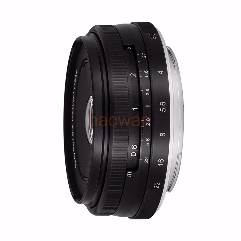 28 мм объектив с широкой диафрагмой и ручной фокусировкой APS-C для eosm nikon1 m43 em5 gh4 sony a6300 a7r3 Fujifilm XE3 XM1 XT100 XT20 камера