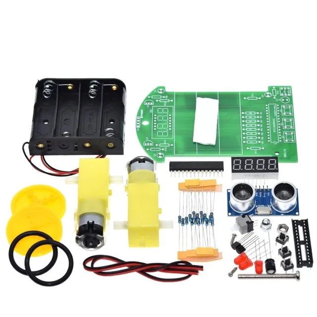 D2-4 Ranging Car Carts DIY Kit Ultrasonic Module Intelligent Ranging Car Kit for Arduino - Image 5