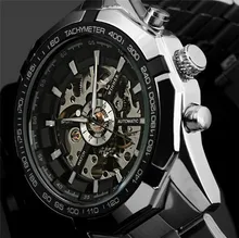 2017 New Winner Luxury Sport Clock Men Automatic Watch Skeleton Military Watch Mechanical Relogio Male Montre Watch Mens Relojes