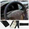 2022 New Anti-slip Breathable PU Leather DIY Car Steering Wheel Cover Case With Needles and Thread Fit for Diameter 36-38cm ► Photo 2/6