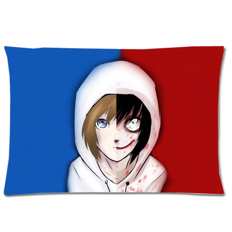 Fashion Jeff The Killer Printing Pillow Case Soft Polyester Pillow