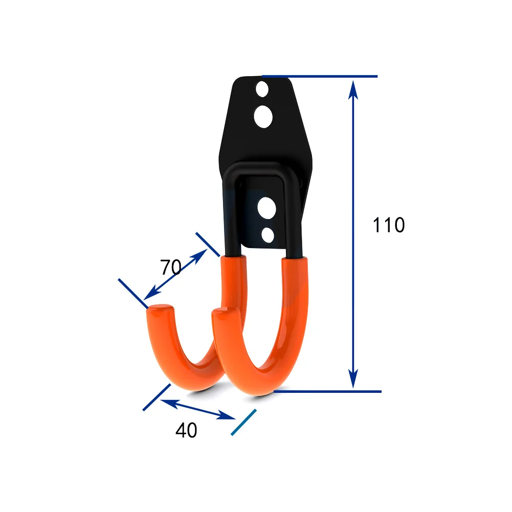 Сверхмощная стена гаража хранения утилита двойные крючки для организации электроинструментов