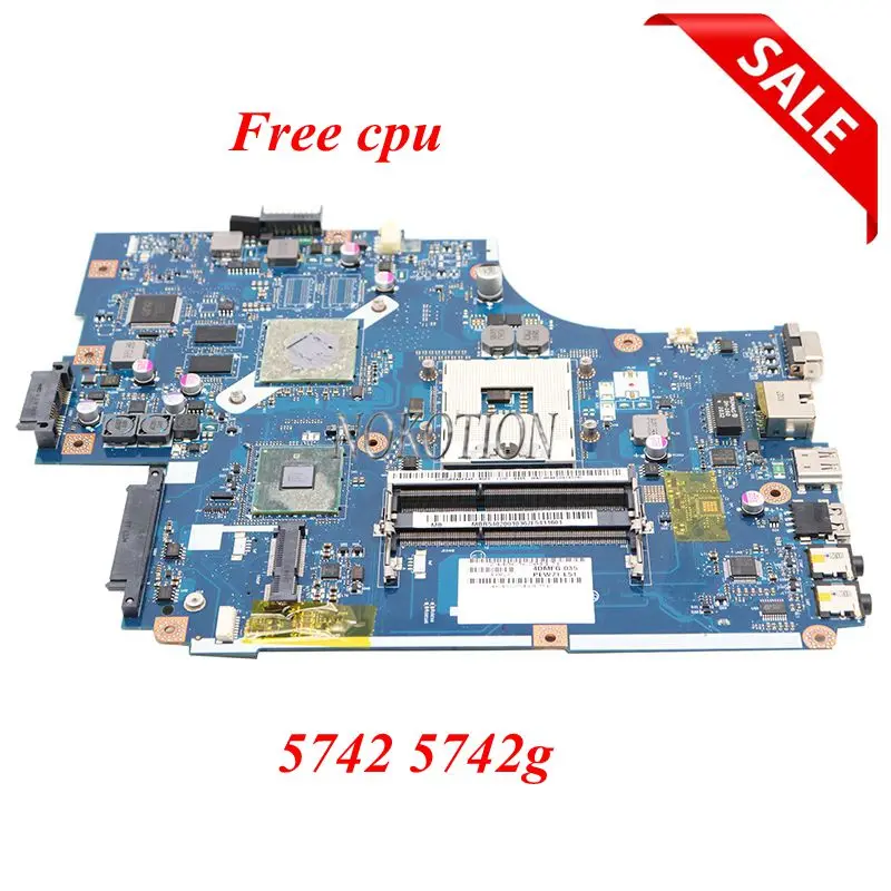 NOKOTION NEW70 LA 5891P MBWJR02001 MB. WJR02.001 для acer aspire 5742 5742G материнская плата ноутбука HM55 DDR3