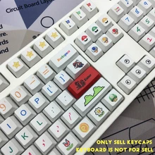 104-key Супер Марио персональная термосублимация PBT Keycap OEM профиль/оригинальная высокомеханическая клавиатура для Cherry MX