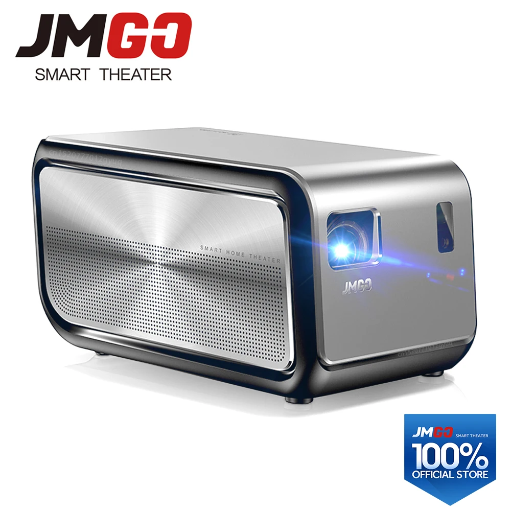 

JMGO J6S, Full HD Android Projector, Comes with WIFI/Bluetooth, 1920x1080p, 1100 ANSI Lumen. Smart Beamer, Support 4K, 3D