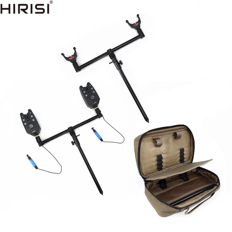 

Carp Fishing Rod Pod Kit with Carry Bag Rod Holder Buzz Bar Bank Sticks Fishing Swingers Fishing Bite Alarms Set