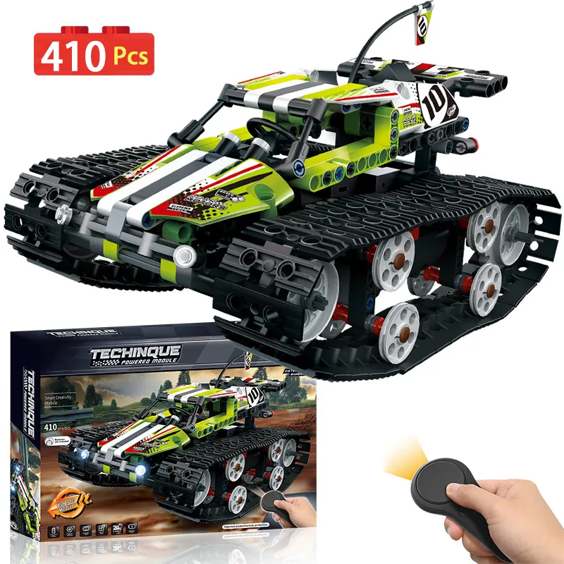 

Remote Control Tracked Racer Car Motor Bricks Compatible LegoINGLY Technic RC Power Function Building Blocks Toys For Children