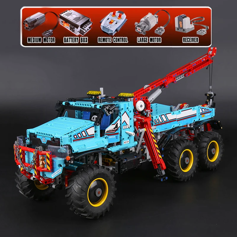 Lepin-20056-1912Pcs-Technic-Series-The-Ultimate-All-Terrain-6X6-Remote-Control-Truck-Set-Building-Blocks