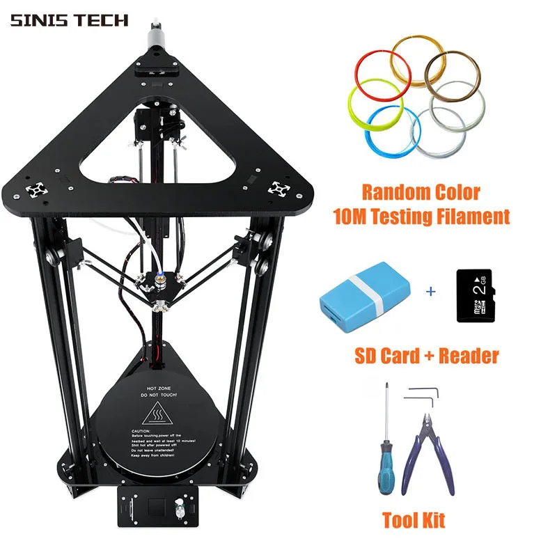 

2019 Sinis Cheapest Factory Direct Marketing FDM Delta Desktop 3D Printer Machine i3 Mini with 1 Year Warranty and Free Shipping