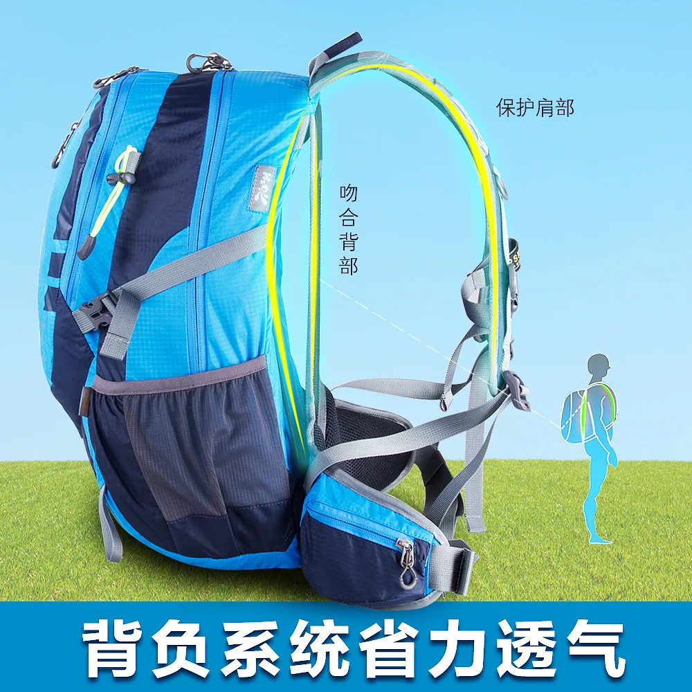 30L или 40L рюкзак для альпинизма, открытый водонепроницаемый рюкзак большой емкости для походов и кемпинга, нейлоновый рюкзак a5303