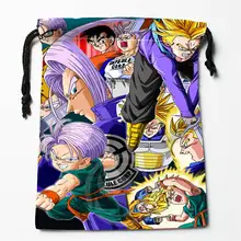 N# L20 dragon ball z Аниме изготовленный на заказ логос напечатал сумку; степень сжатия сумки женские сумки на завязках размер 18X22 см 712& y# L20