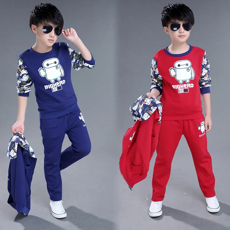 

New Children Clothing Sports Suit Boys And Grils Autumn Three-piece Uniform Children Suit Children's Clothes