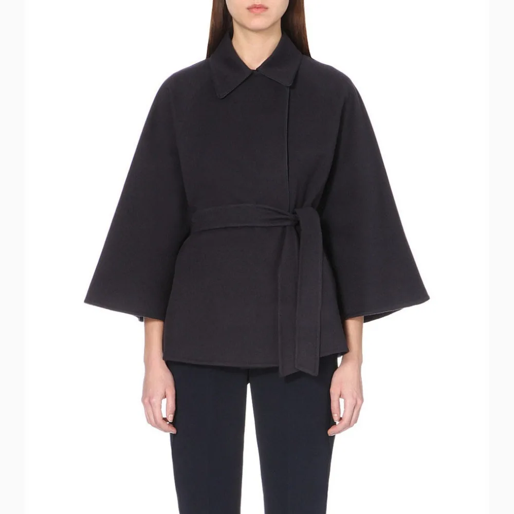 Casual Cloak Type font b Women b font Woolen font b Jacket b font Solid Color