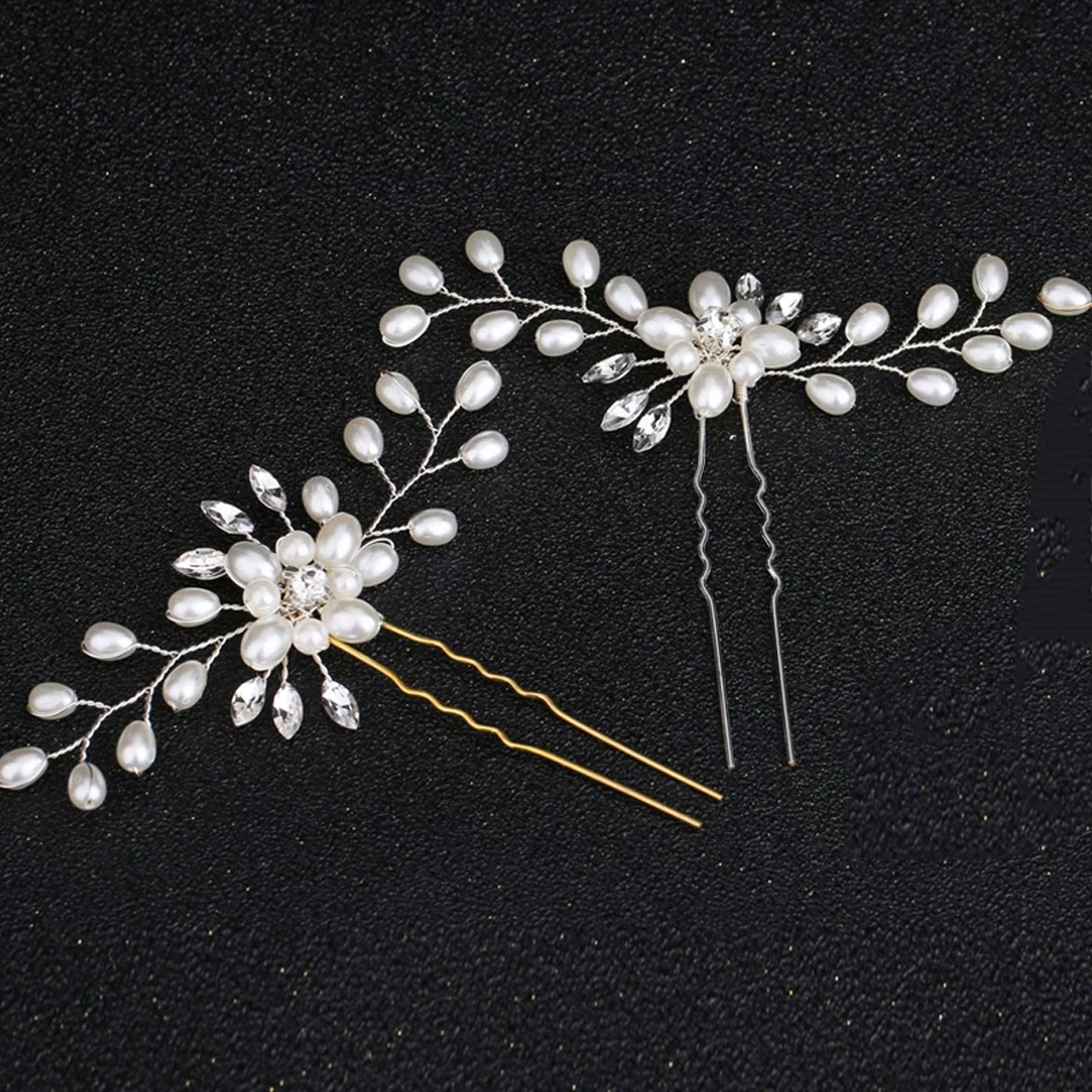 Vintage U-shaped Clips Pins Bridesmaid Gift Hair dressing Stylist Tool/Wedding Bridal Pearl Flower Crystal Hair Pin Hair Clip