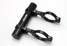 WOSAWE Road Bicycle Bike Double Handlebar Extension Mount Carbon Fiber Extender Holder For Light Extended 31.8MM
