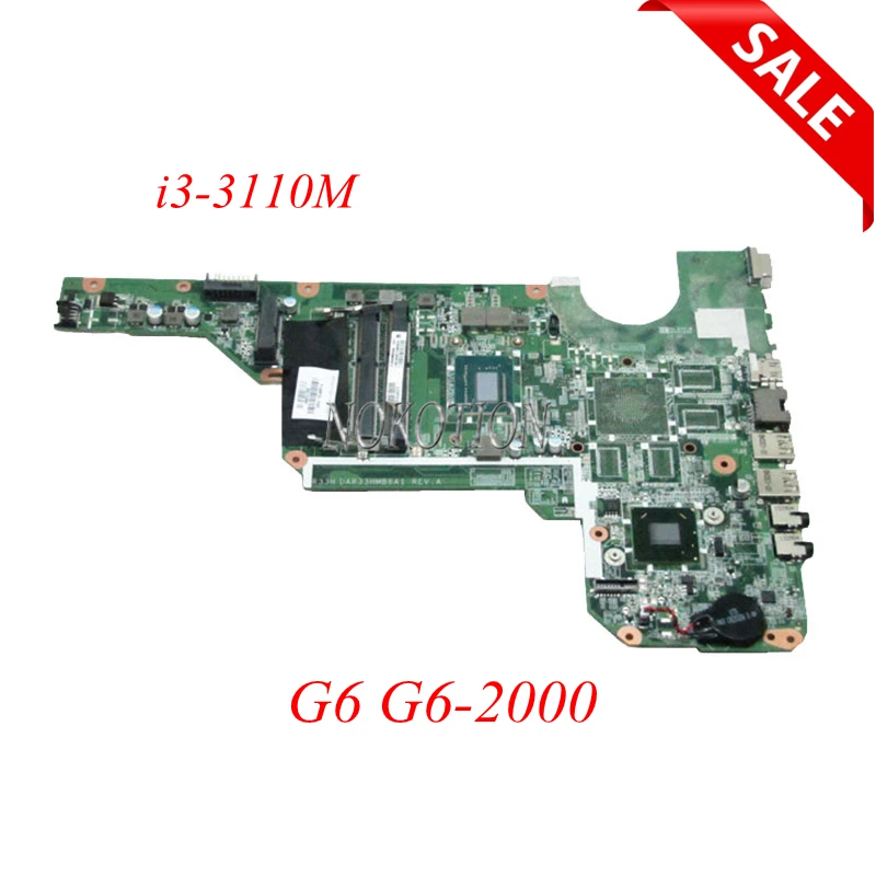 NOKOTION 710873 501 laptop motherboard For HP Pavilion G6 G6 2000 i3