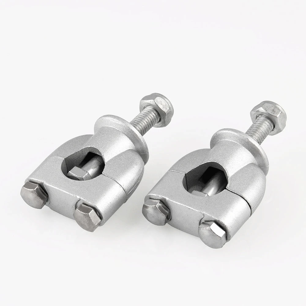 2шт 7/8 ''22 мм мотоциклетная ручка монтажный руль крепление стояка серебряное крепление стоячий зажим мотоцикл