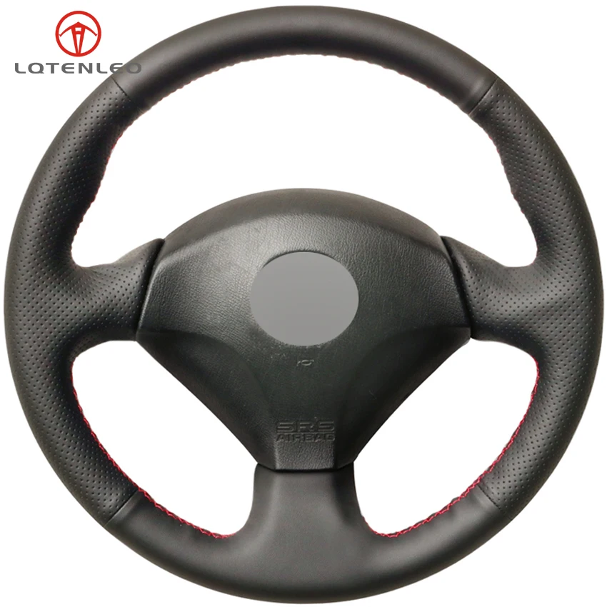 

LQTENLEO Black Artificial Leather DIY Car Steering Wheel Cover for Honda S2000 2000-2008 Acura RSX Type-S 2005 Civic 2005 Sport