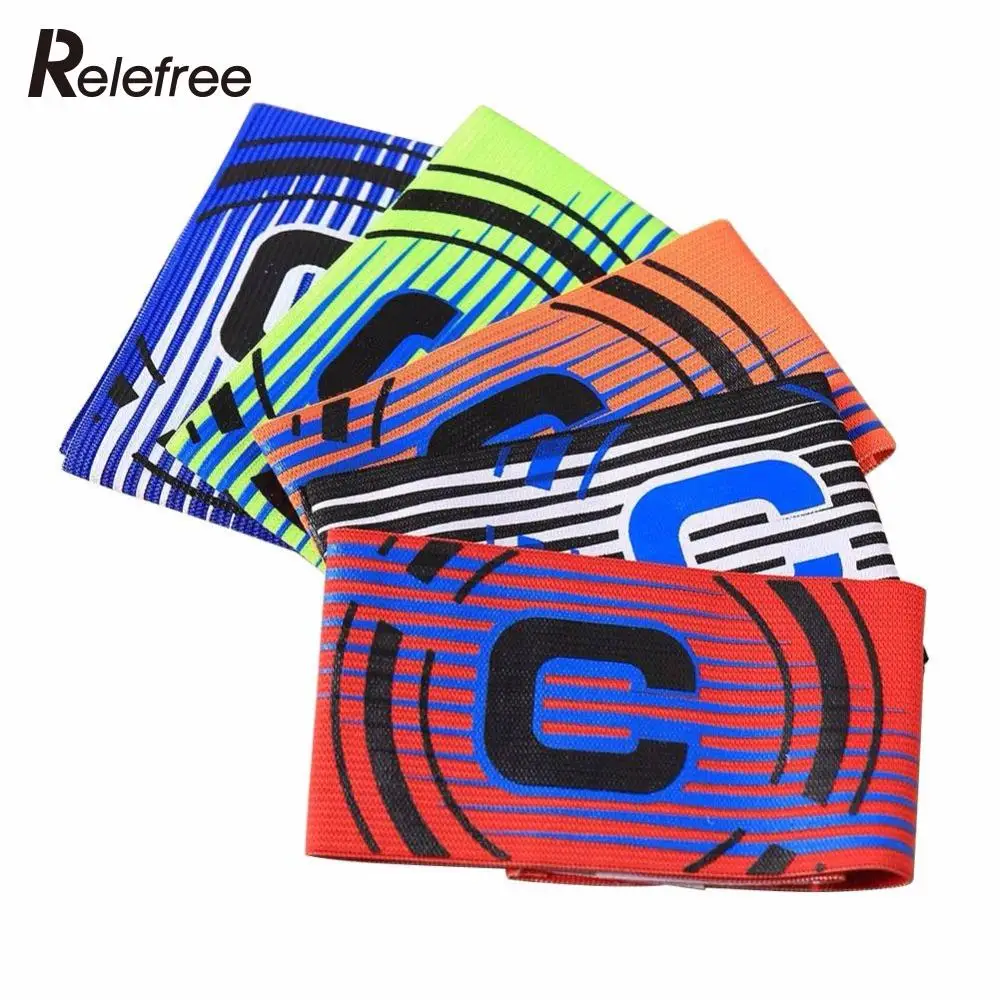 

Relefree Professional Football Captain Armband Competition Soccer Arm Band Leader Sports Stick Twine Adjustable