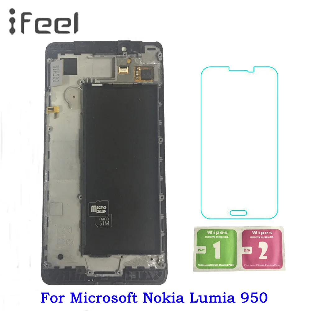 

5.2inch LCD For Microsoft Nokia Lumia 950 LCD Display with Touch Screen Digitizer Assembly With frame