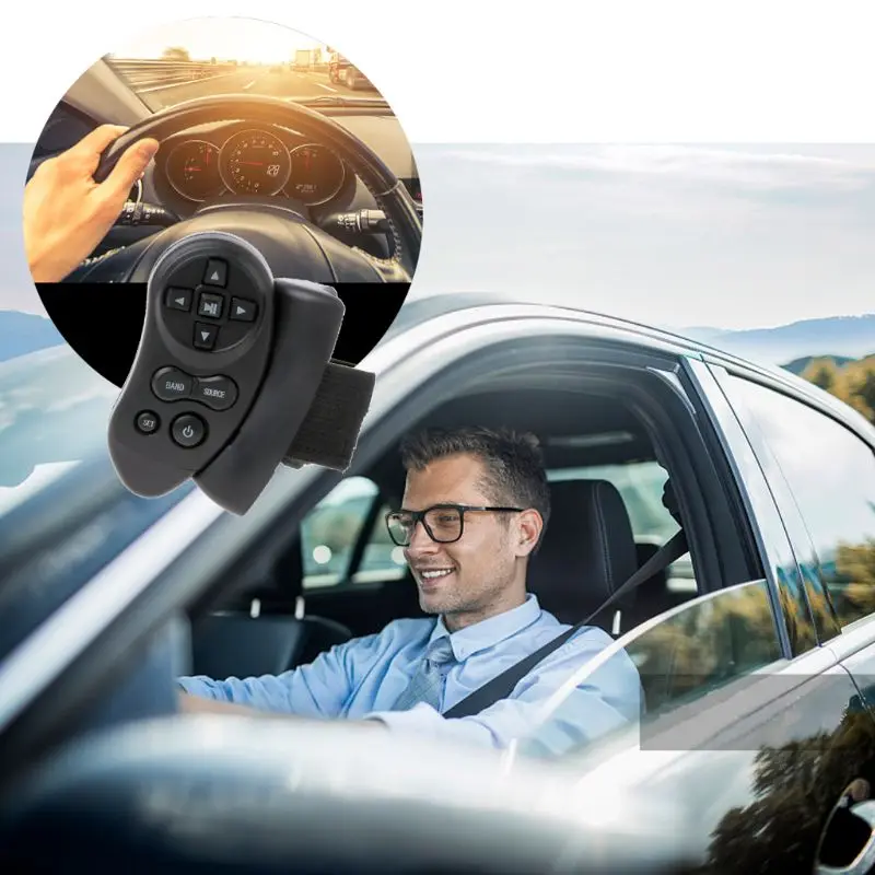 

Universal Steering Wheel Learning Remote Control For Car CD DVD VCD