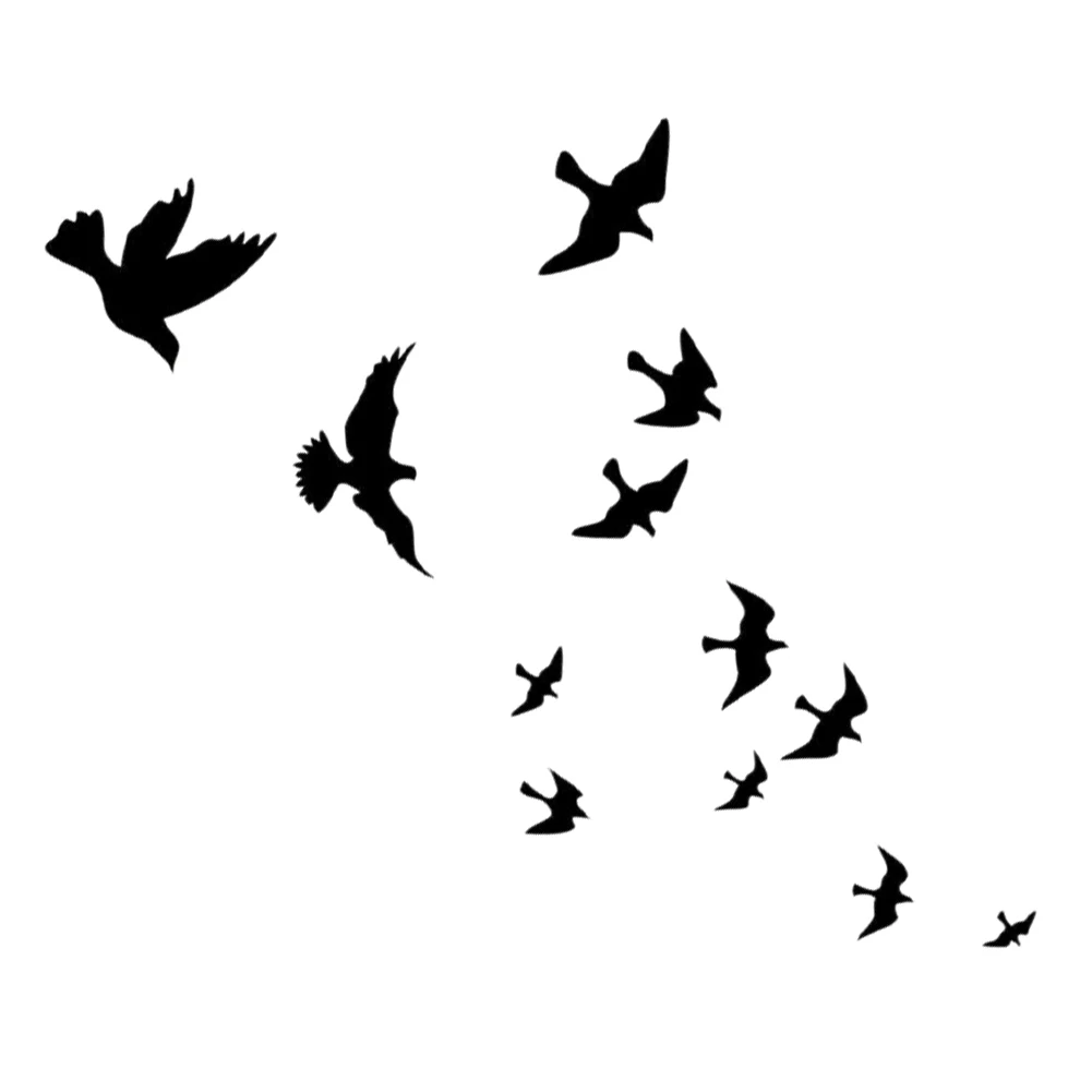 PPYY-Водонепроницаемый Летающие птицы Картина постер на стену фоновая Наклейка на стену
