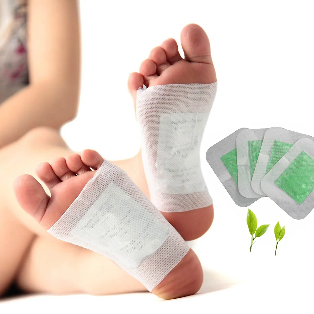 8Pcs Antistress Detox Foot Patches Pads Body Toxins Feet Slimming Cleansing Herbal Adhesive Skin Foot Massage Green Tea Aroma-1