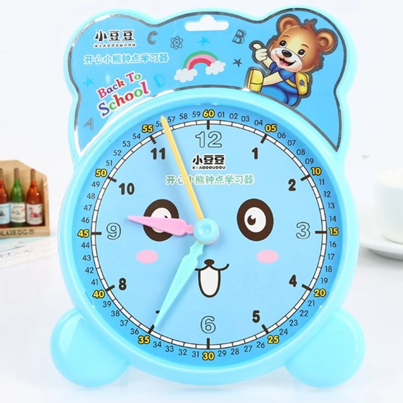 

Student learning clock toy baby teaching aids kindergarten children learning time alarm clock model mathematics educational tool
