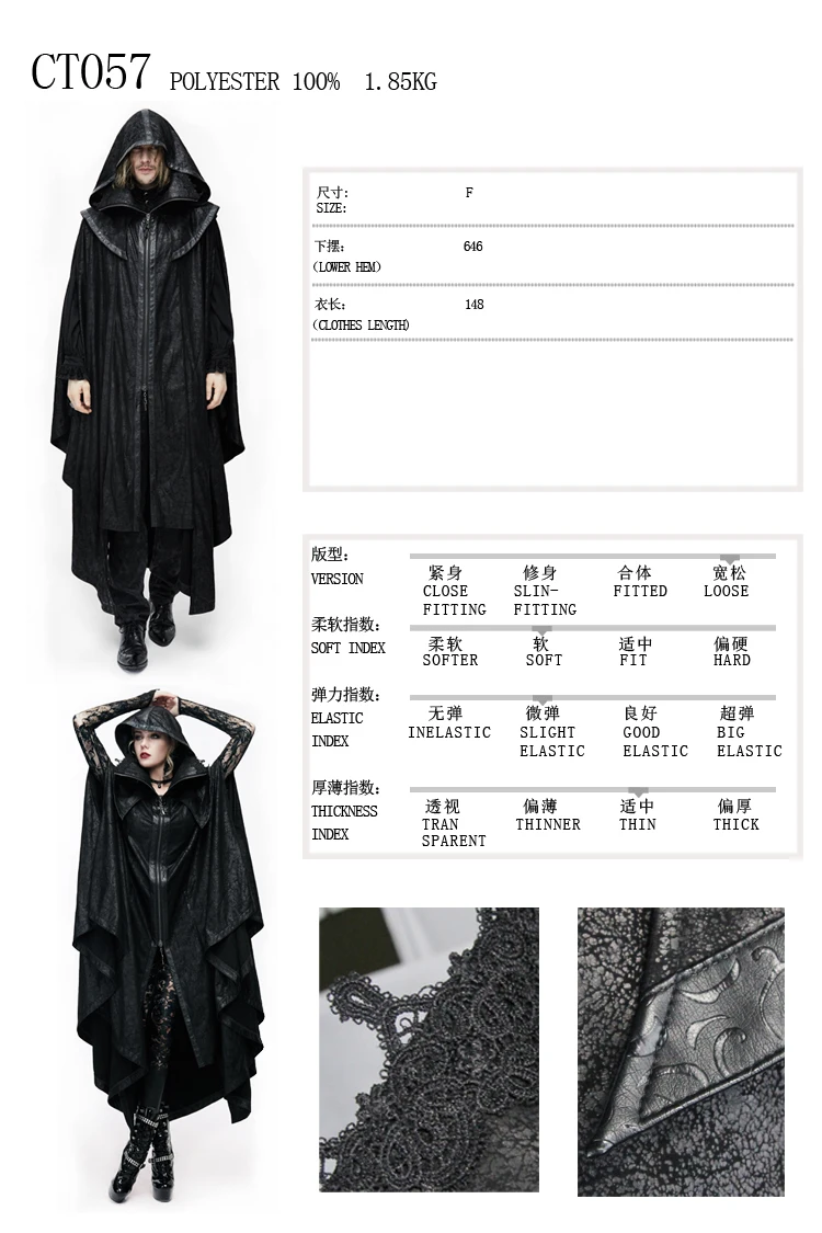 CT057 size chart