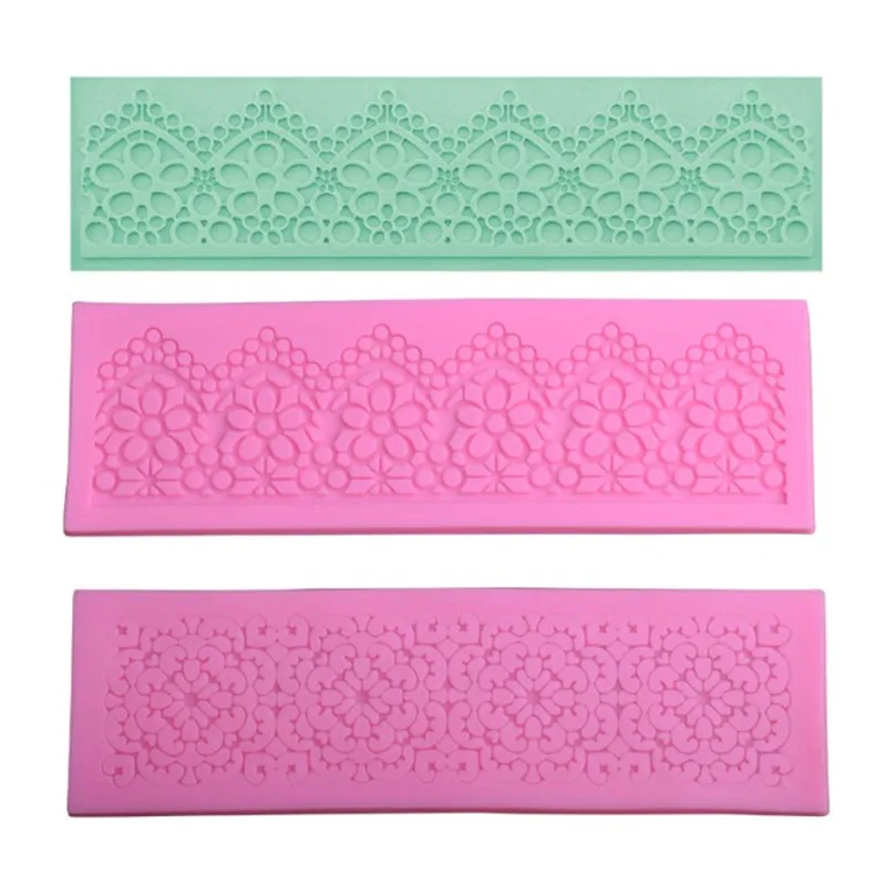 

TTLIFE Flower Lace Silicone Mat Mold Fondant Cake Chocolate Baking Moulds Pastry Cupcake Kitchen Bakeware DIY Decorating Tools