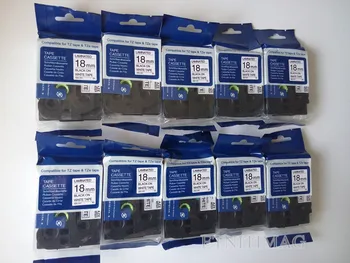 

TZ TZe-241 Compatible Label Tapes Cartridge Tz2-241 Aze-241 For P Touch Laminated 18mm (0.7 ") x 8m (26.2 FT) Black on White