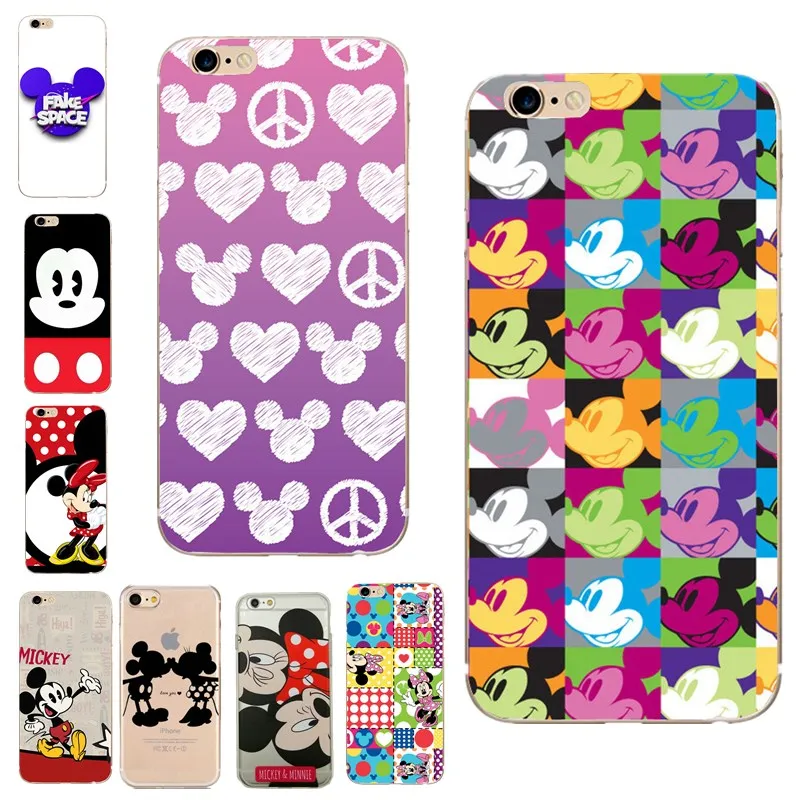 Mickey Women Case for iphone 7 Fundas Soft Silicone Cover For 5 5S SE Coque Capa 8 Plus X 10 Cases |