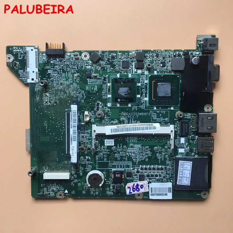 PALUBEIRA материнская плата для ноутбука Acer Aspire one A150 ZG5 DA0ZG5MB8F0 DDR2 полный тест работает