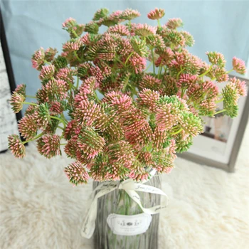 27 heads Dandelion flower Artificial Silk Fake Flowers Dandelion Floral Wedding Bouquet Hydrangea Decor Home Decor