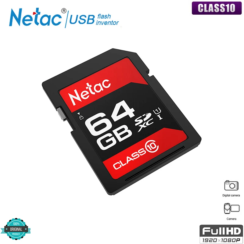 Netac P600 SD Card 64 gb картао де memoria compact flash картао sd карт memoire compact flash hafiza karti класса 10 гаджет UHS-I