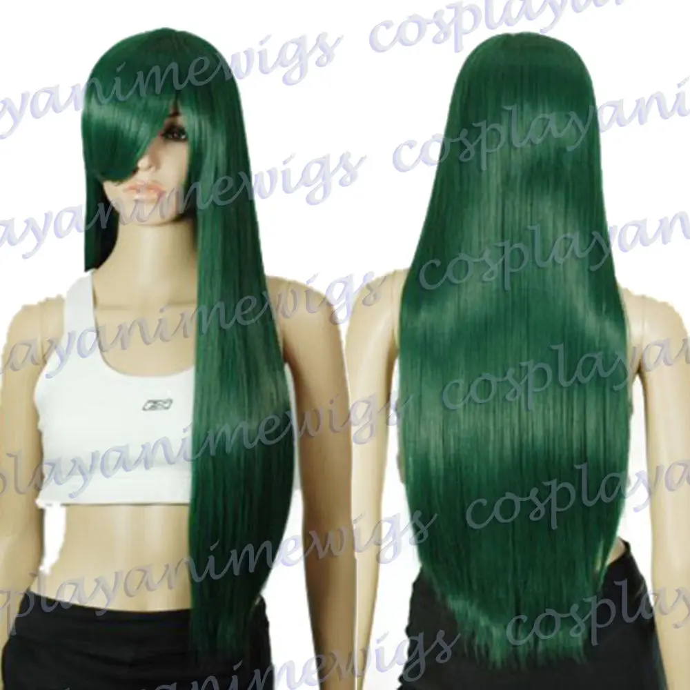 HOT Free Shipping &gt&gt&gt&gtDark Green100cm Thick Dynamic Styling Long Cosplay Wigs |