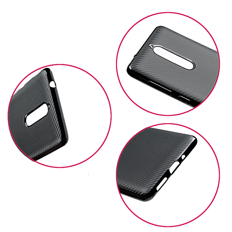 carbon fiber silicone case nokia 8 (3)