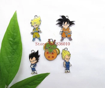 

NEW Cartoon 50pcs Japanese Anime Dragon Ball Enamel Metal Charm Pendants DIY Jewelry Making Party Favors D29 Toy