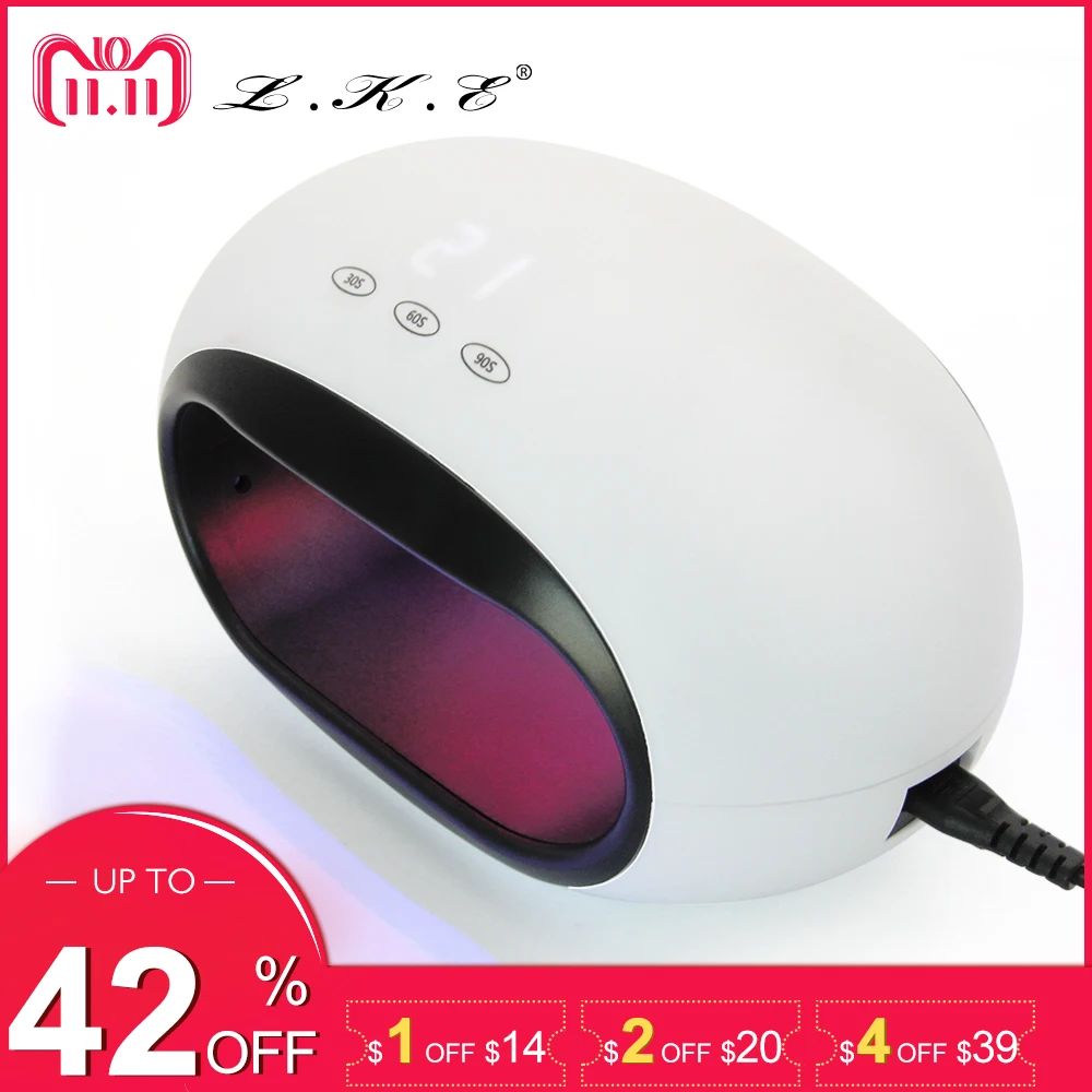 

LKE Nail Tools 36W UV Lamp Mini SUN8 Nail Dryer for UV LED Gel Machine 30s/60/90s button Sensor Timer Lamp for Nails