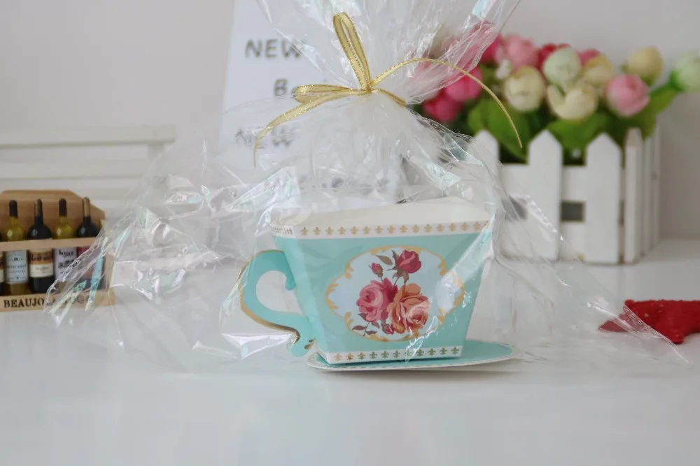 Tea Pot Shape Candy Box Party Favors Wedding Favors And Gifts Baby Shown Gift Box Bag for Guests Birthday Party Decoration (7)