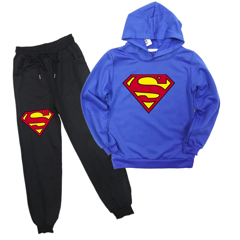 

Cool Superman Sweatshirt Pants Suit Clothing Hoodies Outwear For Kids Boys Girls Beautiful Sweatshirts Hoodies New Year Gift