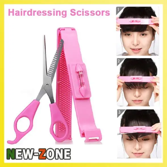 2pcs Kit Home Diy Hair Cutting Scissors Hairdressing Scissors Bangs