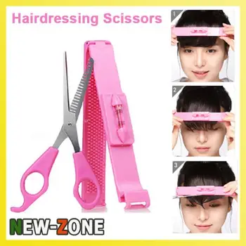 

2pcs Kit Home DIY hair cutting scissors Hairdressing scissors Bangs Scissors Personal Hair styling tools