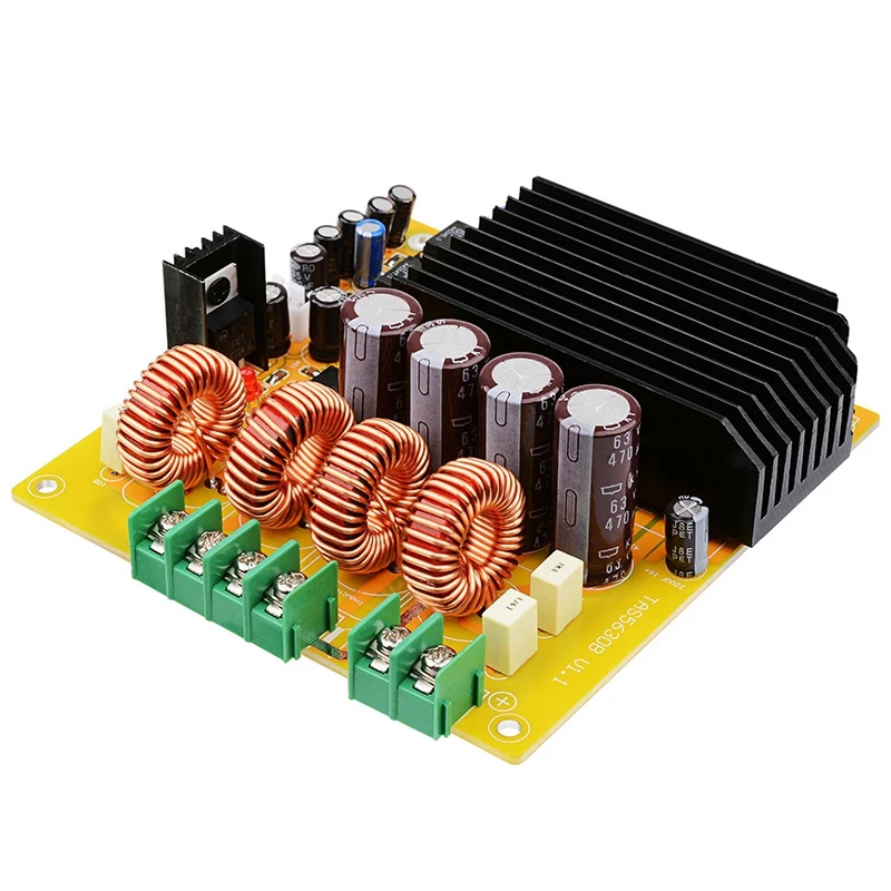 TAS5630 Digital Amplifier Board 2CH Class D HIFI 2x300W with AD827 Pre-amp 