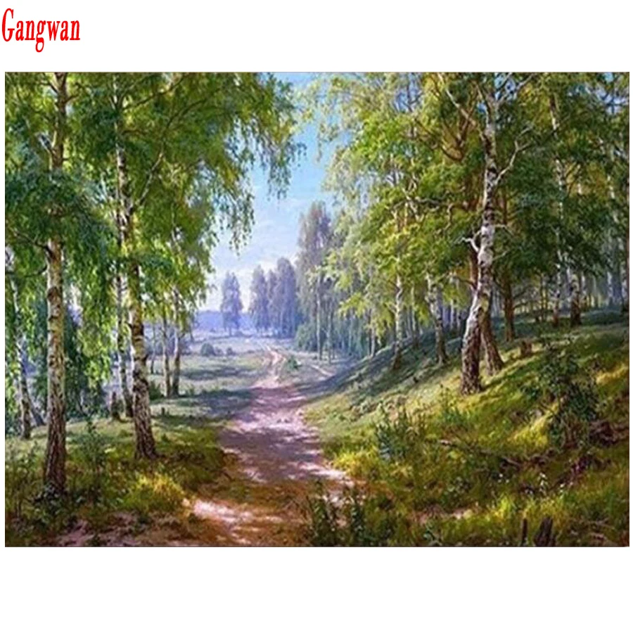 3D diy diamond painting natural landscape wall sticker diamond mosaic cross stitch embroidery diamond embroidery full rhinestone decoration